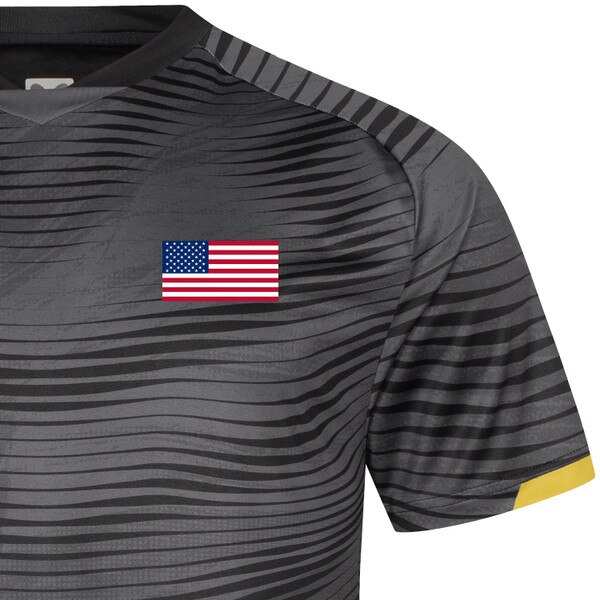 Butterfly USA Team 25 Shirt - Black - Front - Flag